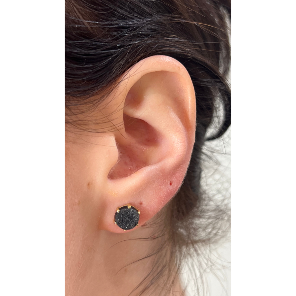 Jamie Joseph Black Rutilated Quartz Stud Earrings