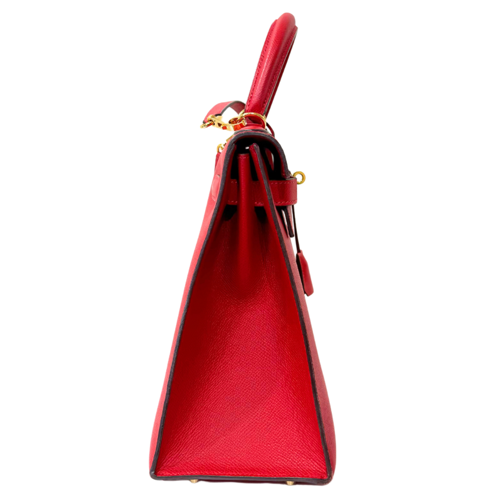 Hermes Red Epsom Kelly 32CM Gold HW 2015