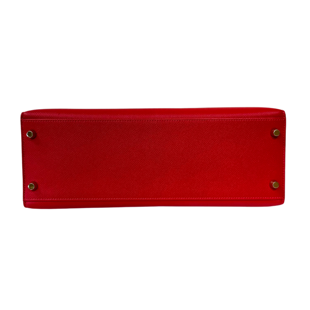 Hermes Red Epsom Kelly 32CM Gold HW 2015