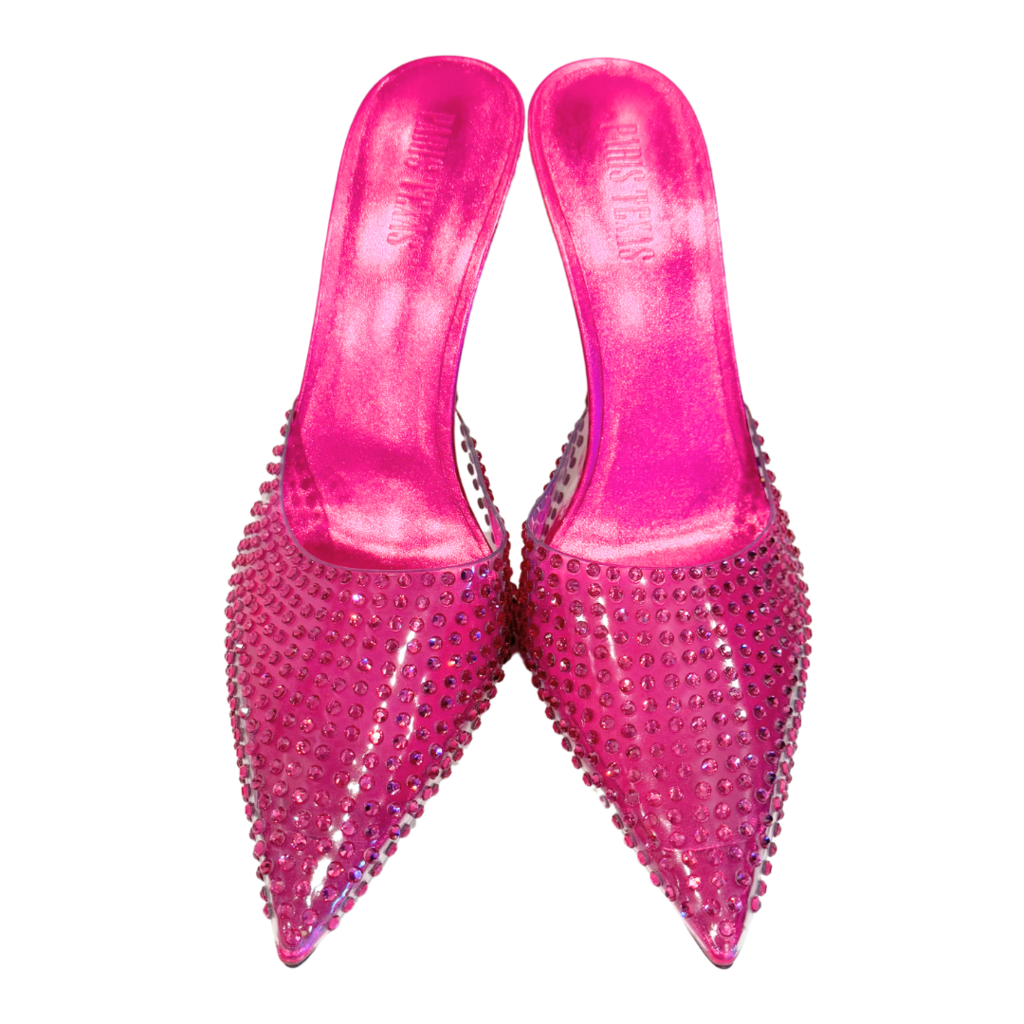Paris Texas Rhinestone Pink Heel, 40