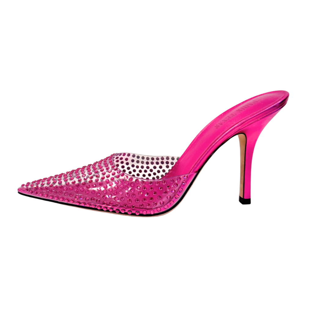 Paris Texas Rhinestone Pink Heel, 40