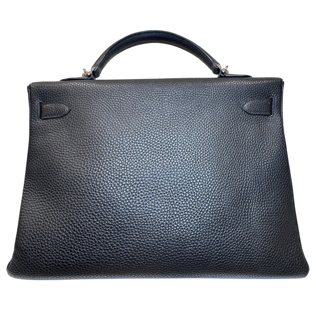 Hermès Kelly Black Retourne Togo 40CM Palladium HW (2008)