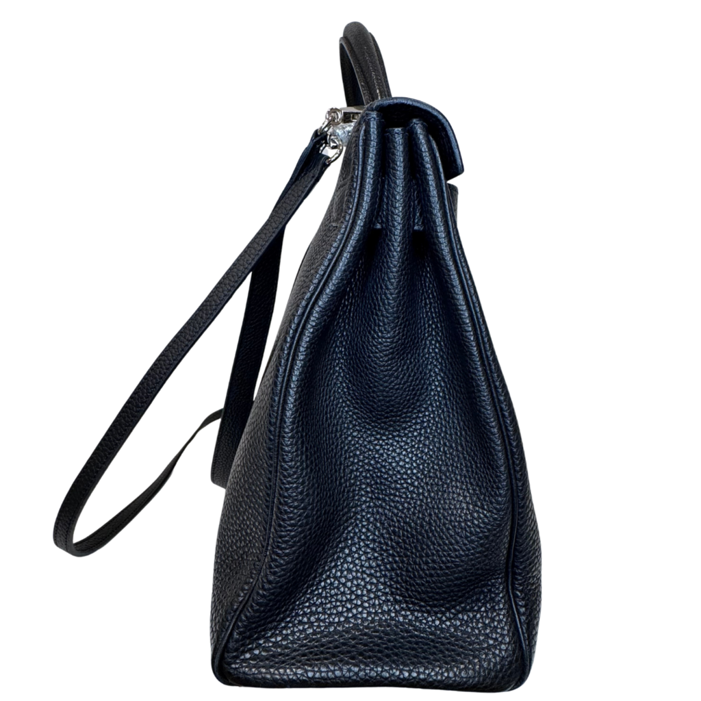 Hermès Kelly Black Retourne Togo 40CM Palladium HW (2008)