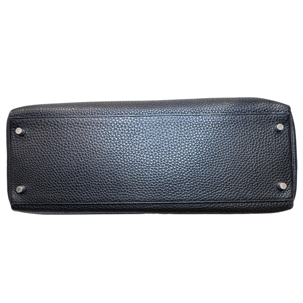 Hermès Kelly Black Retourne Togo 40CM Palladium HW (2008)