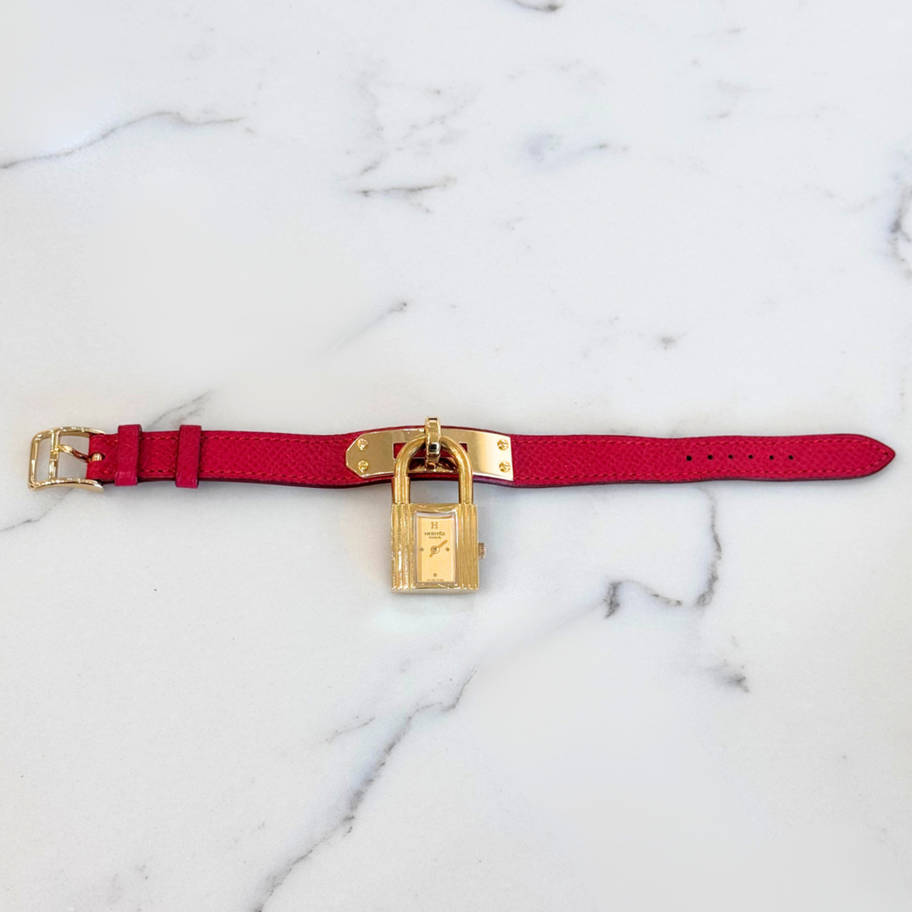 Hermes Red Lock Watch