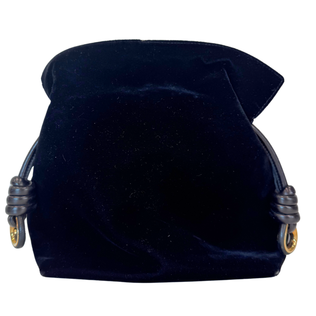Loewe Black Velvet Flamenco Bag