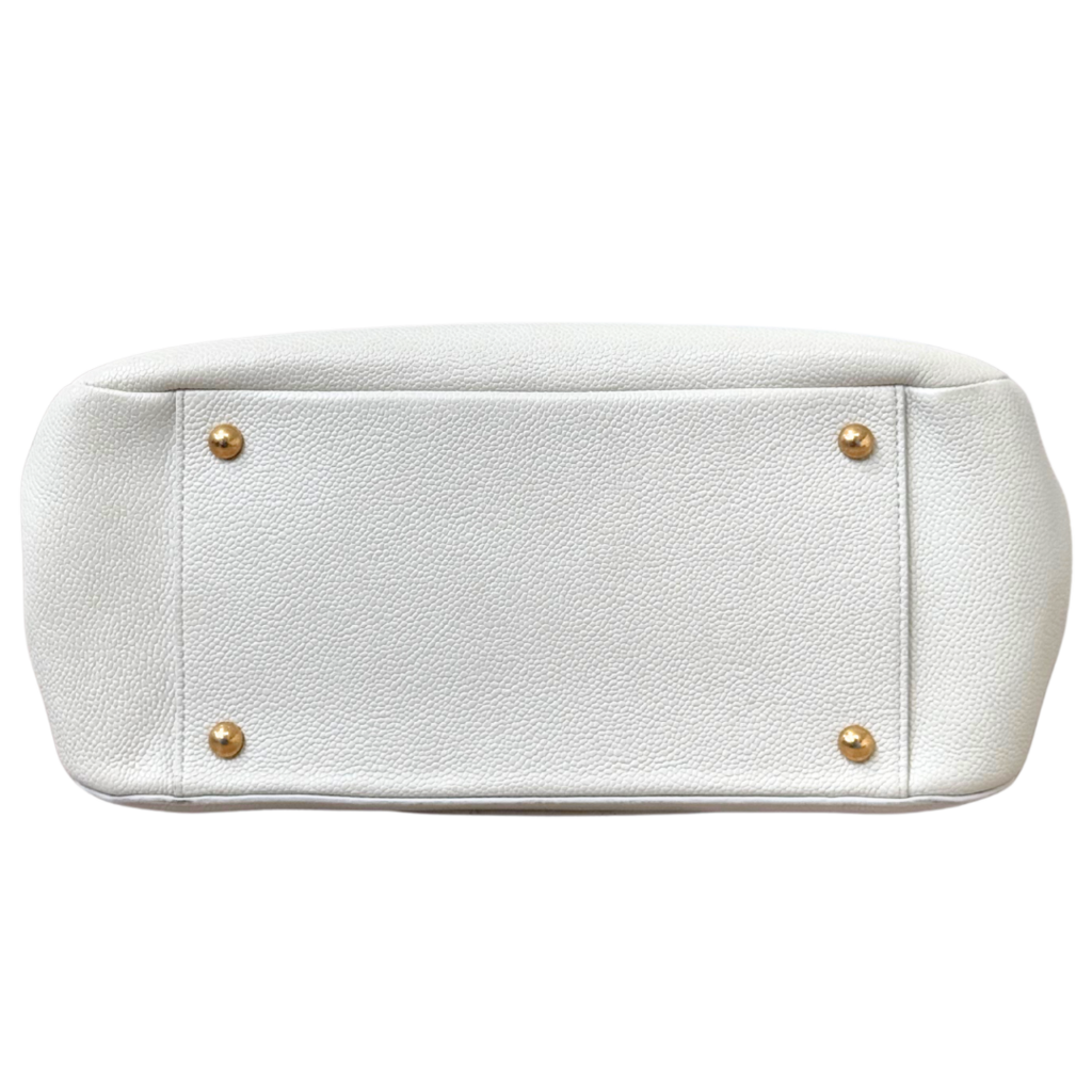 Chanel Cream Shopping Tote