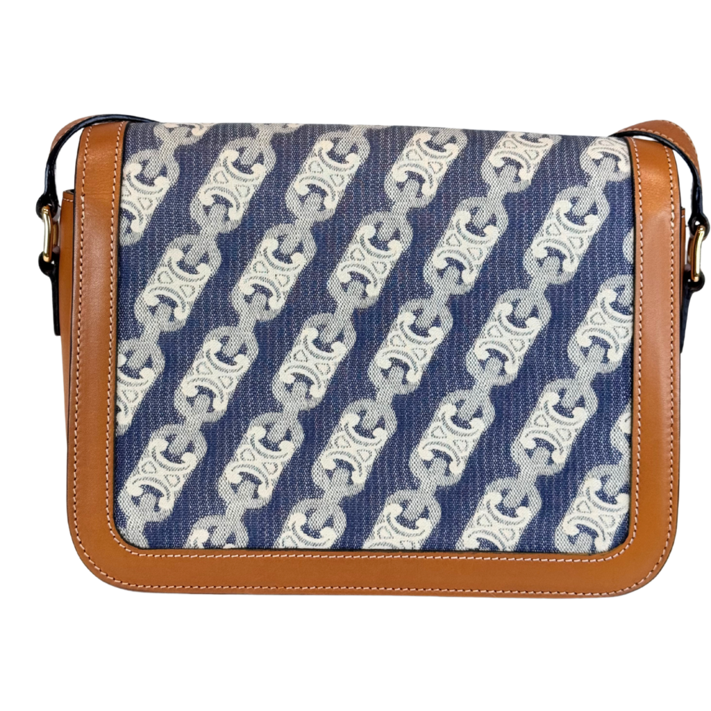 Celine Blue & Chain Pattern Crossbody