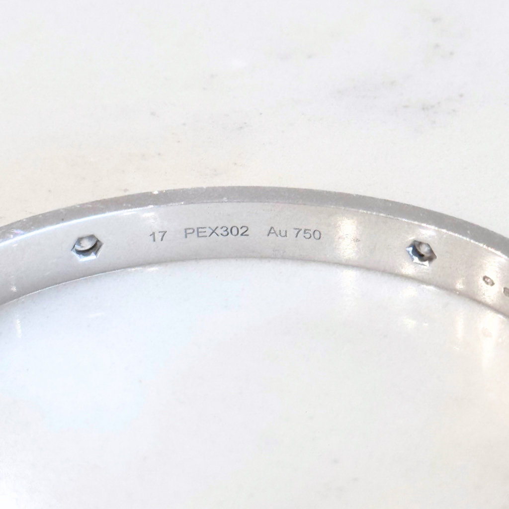 Cartier White Gold 4 Diamond Love Bracelet (FULL SET)