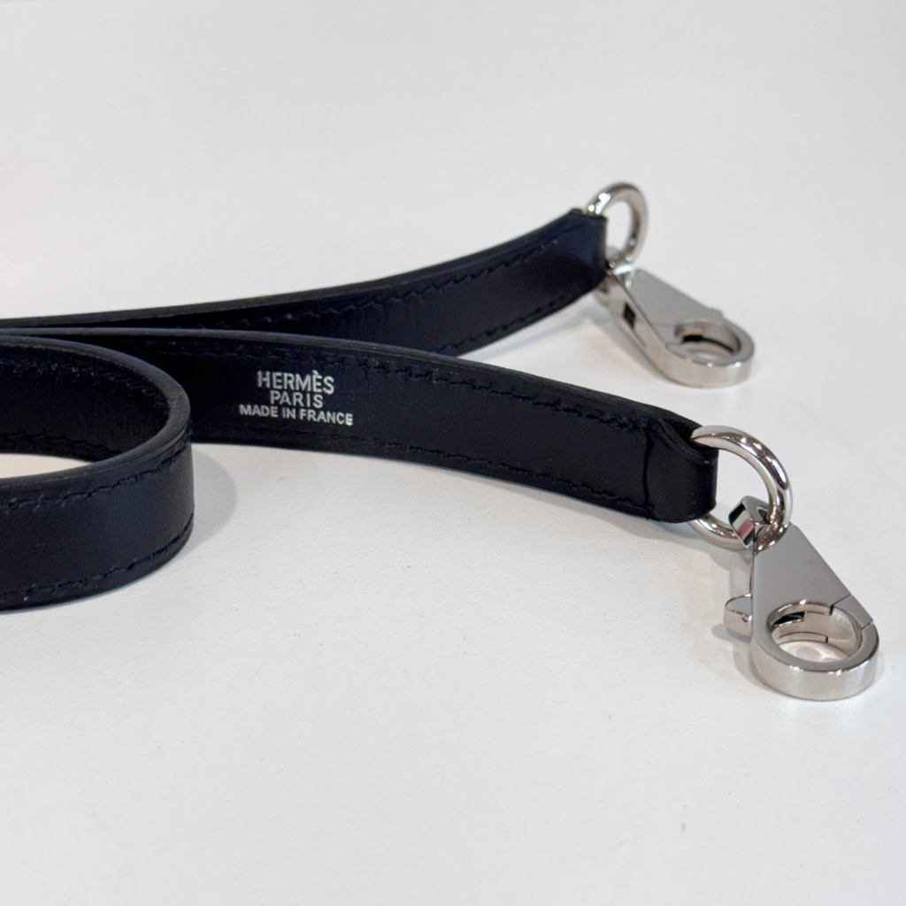 Hermes Kelly Black Box Calf 32CM Palladium HW (2003) JEANNINE HAS