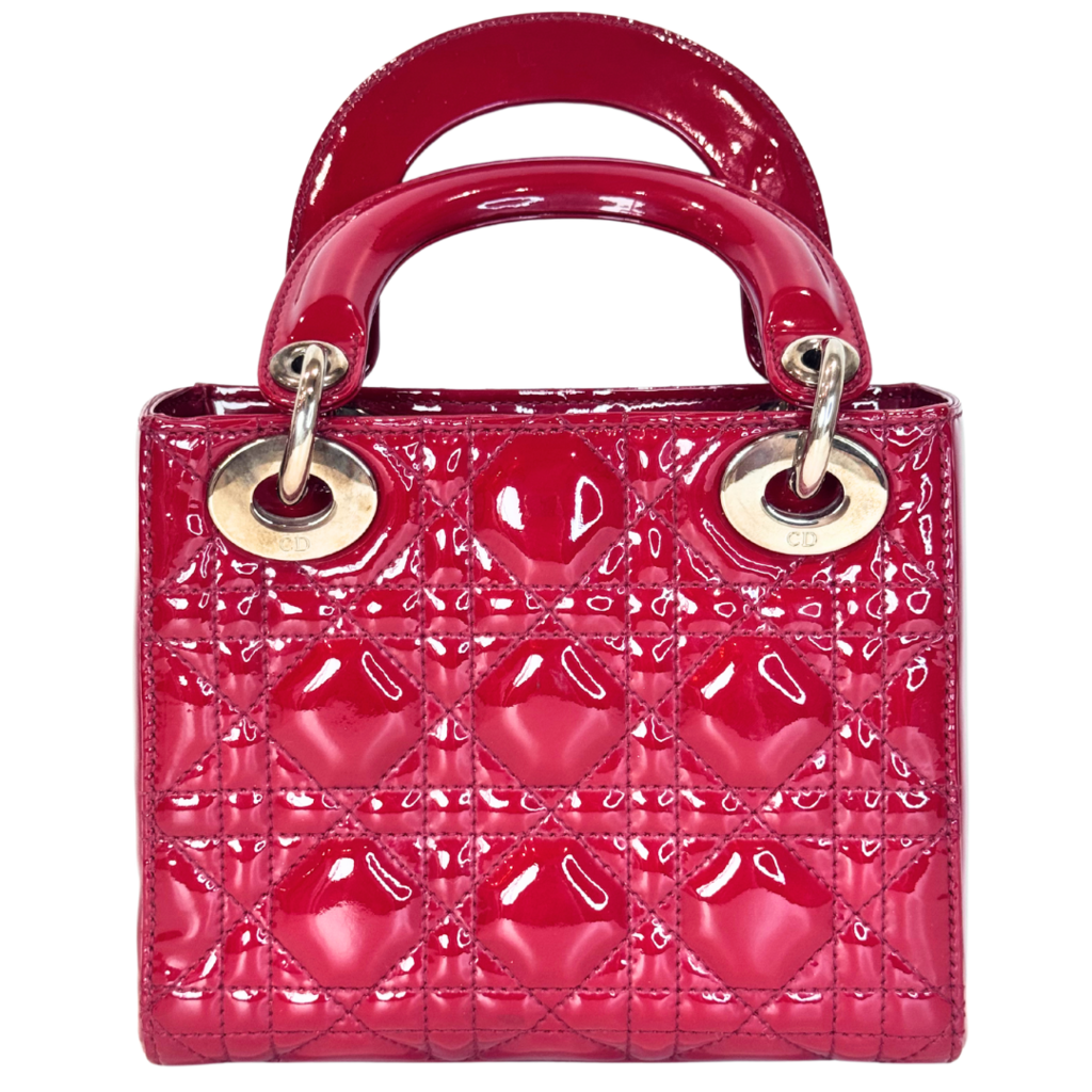 Dior Red Patent Mini Lady Dior