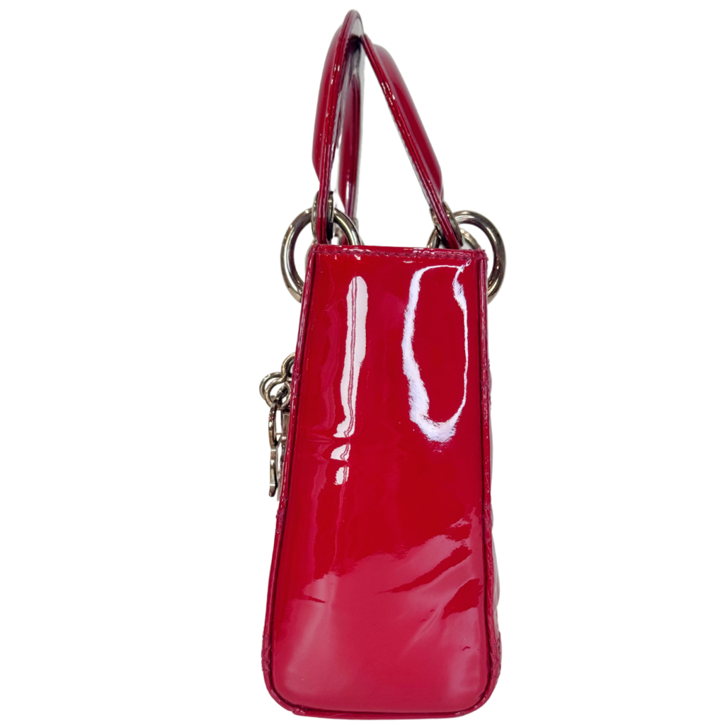 Dior Red Patent Mini Lady Dior