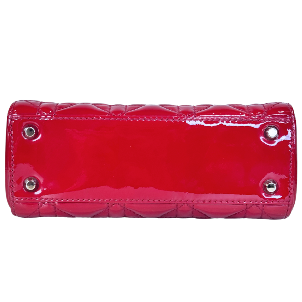 Dior Red Patent Mini Lady Dior