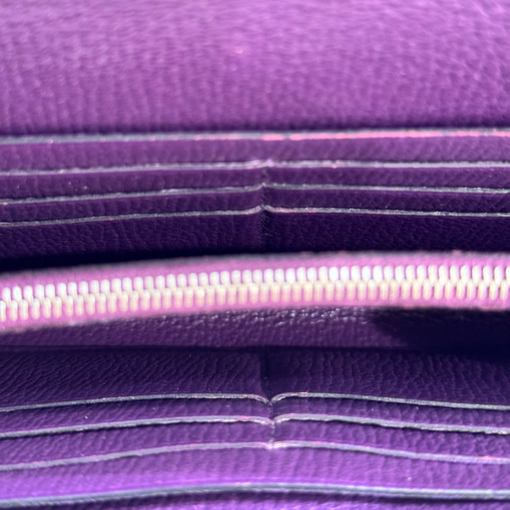 Hermès Kelly Purple Ostrich Wallet