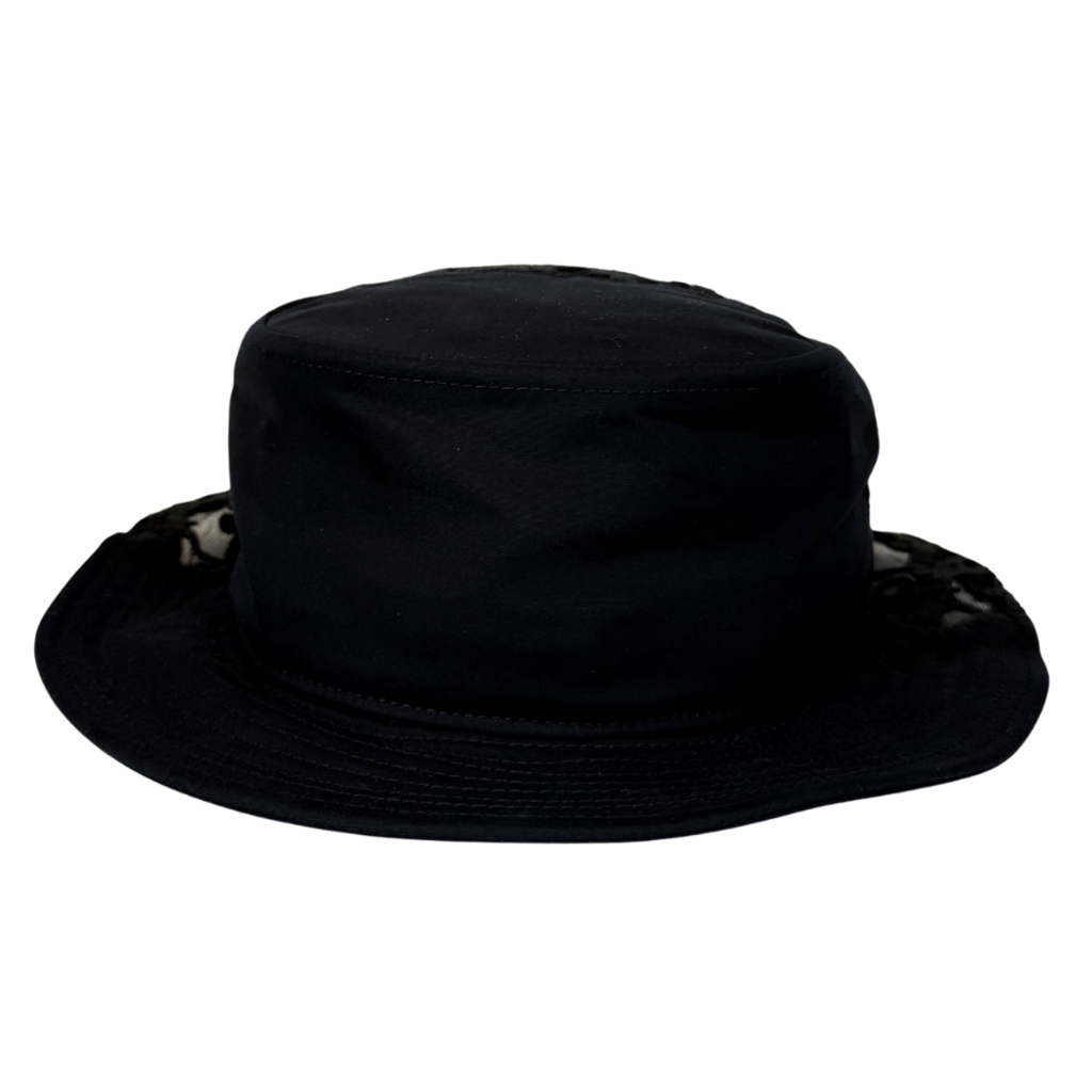 Dior Black Sheer Bucket Hat, M