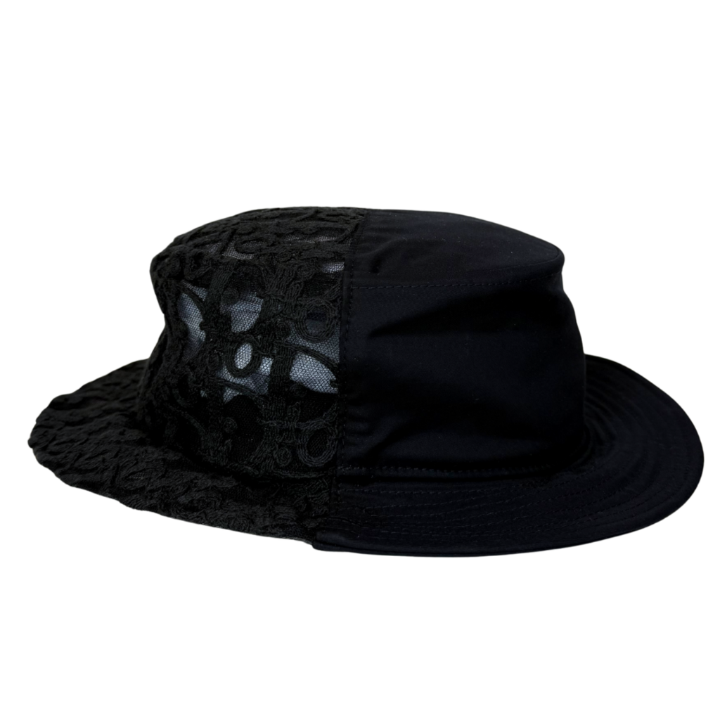 Dior Black Sheer Bucket Hat, M
