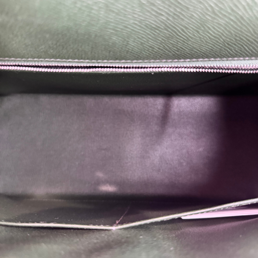 Hermès Kelly Vert Dark Olive Epsom 35CM Palladium HW (2015)