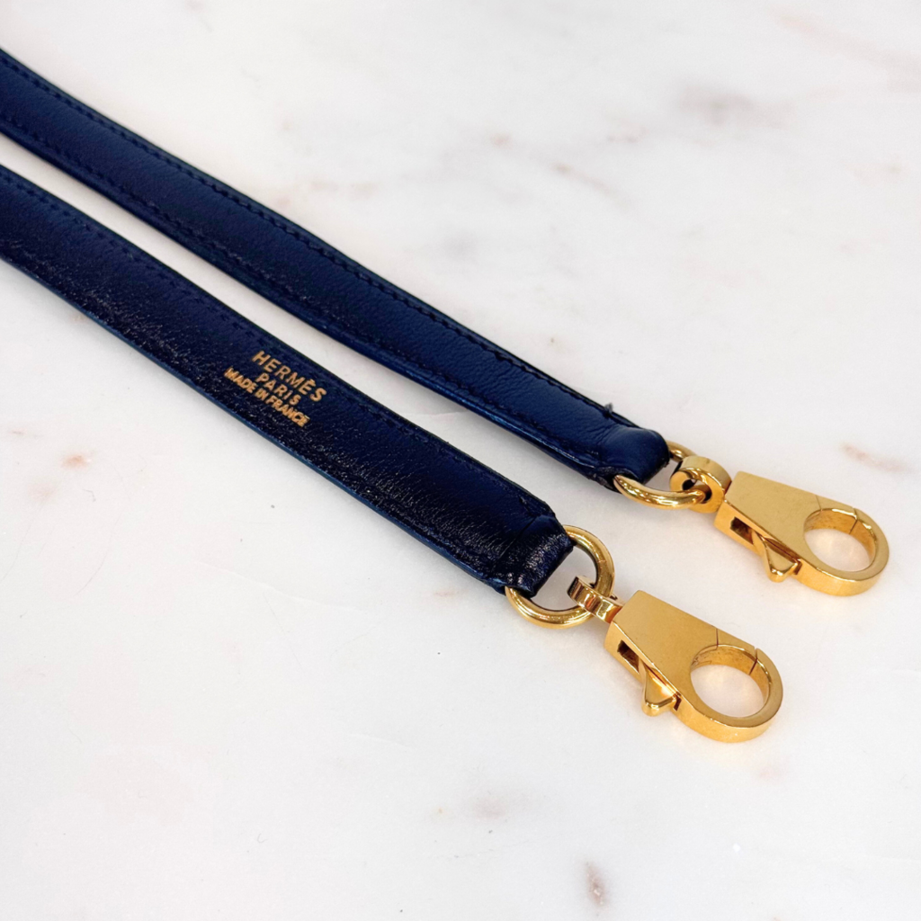 Hermès Kelly Black Box Calf Retourne 32CM Gold HW (1996)