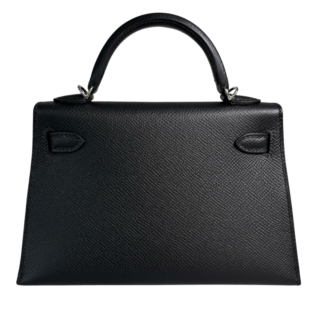 Hermès Kelly Black Epsom 20CM Two-Toned HW (2025)