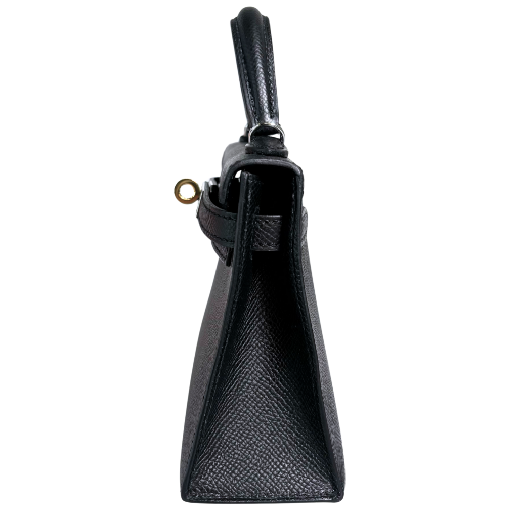 Hermès Kelly Black Epsom 20CM Two-Toned HW (2025)