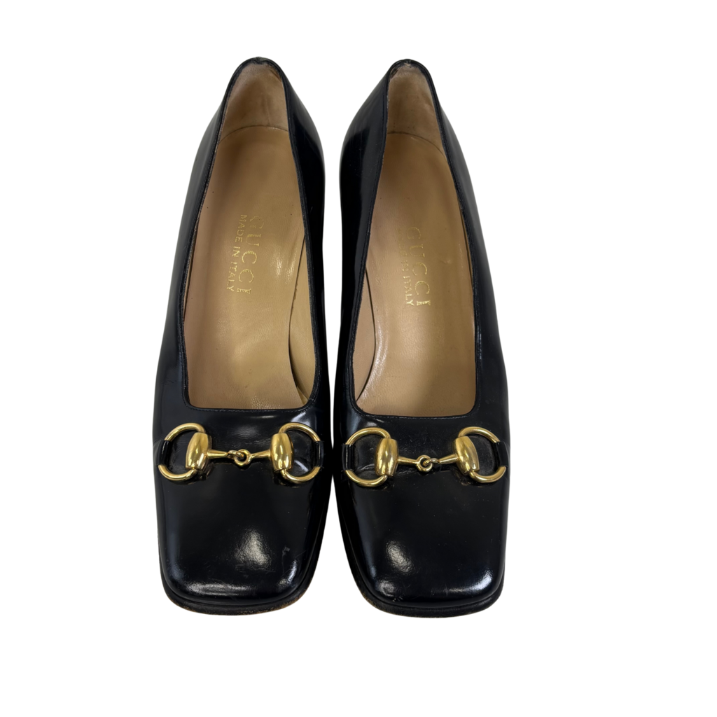 Gucci Black Horsebit Pump, 35.5