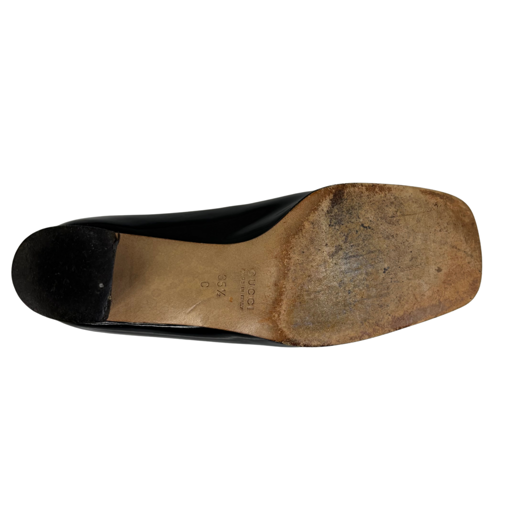 Gucci Black Horsebit Pump, 35.5