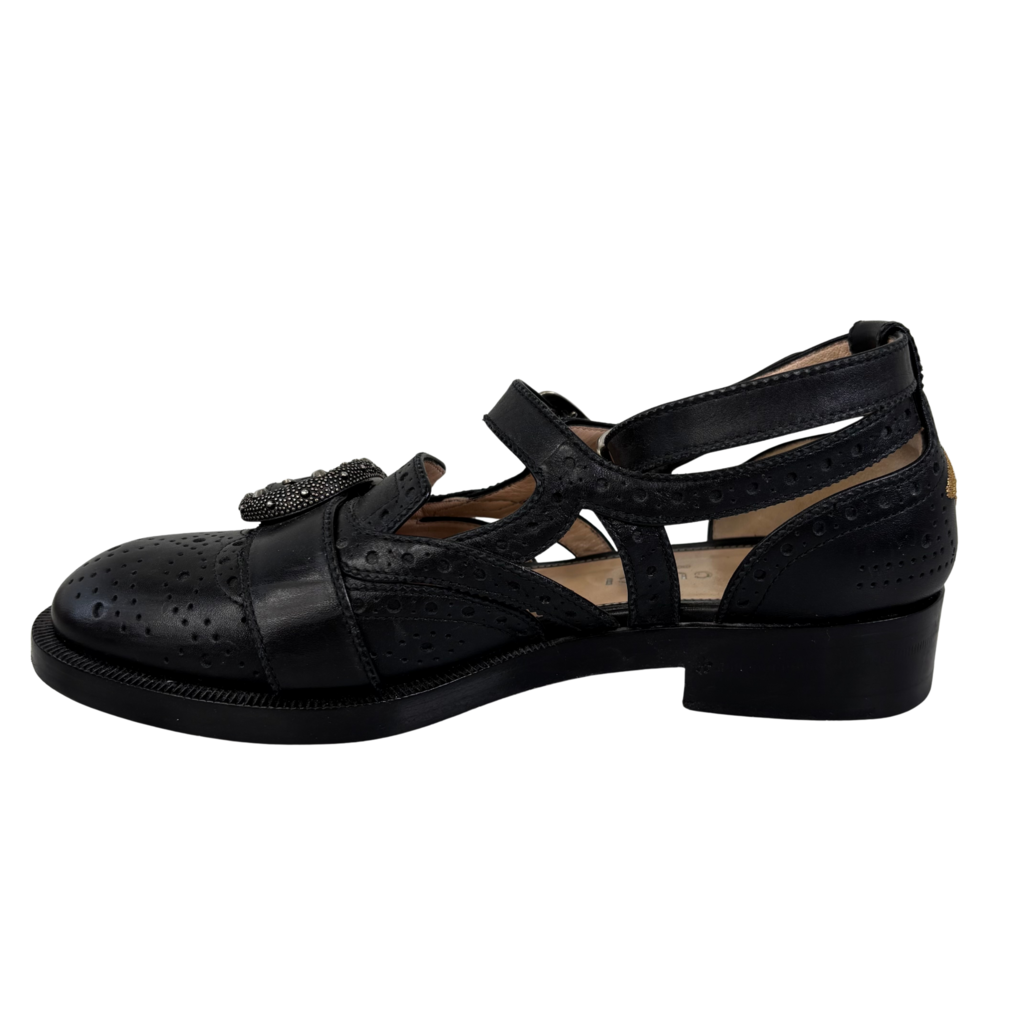 Gucci Queen Core Dionysus Accent Oxfords, 35.5