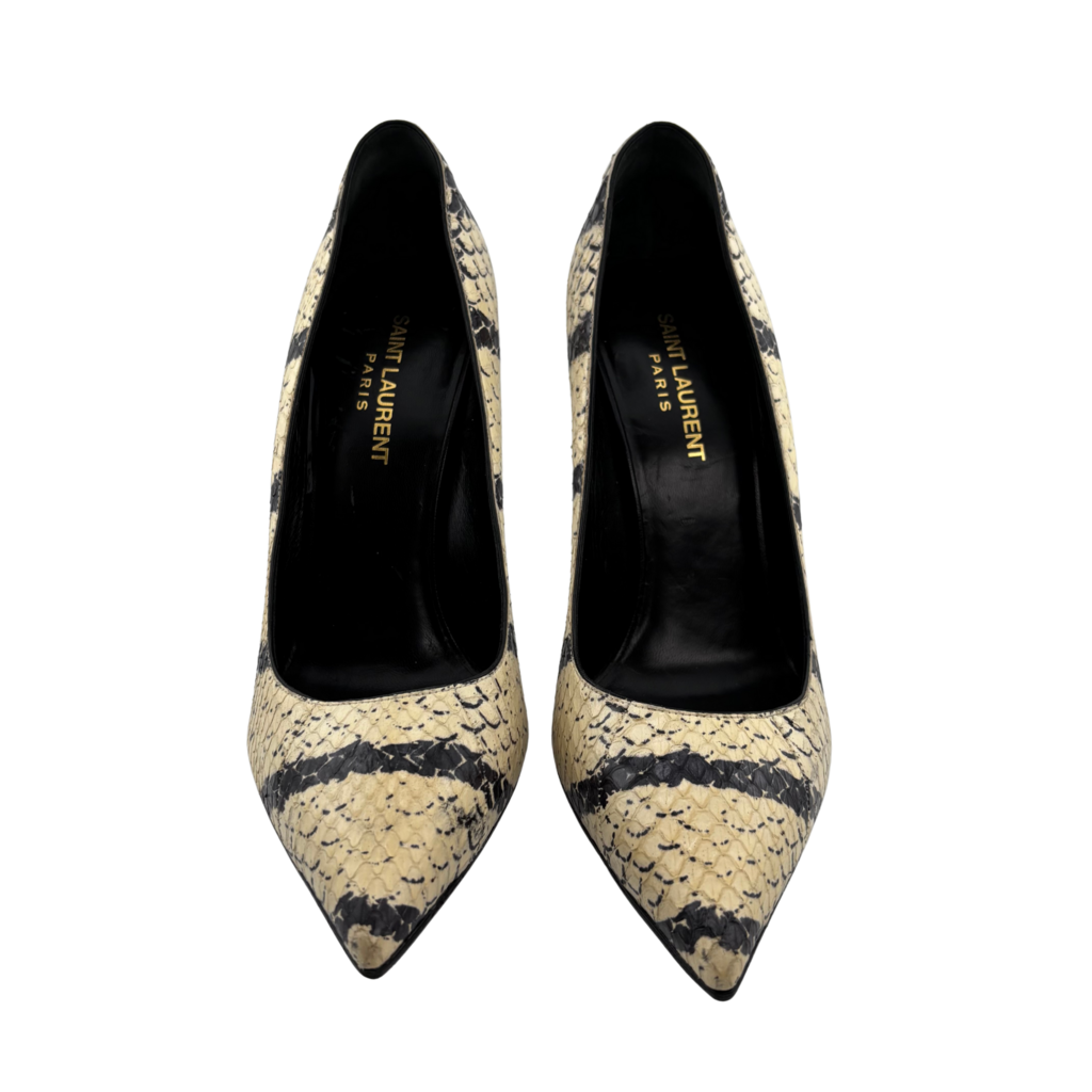 Saint Laurent Snakeskin Pumps, 38