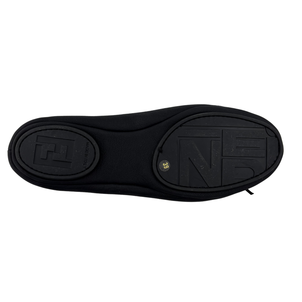Fendi Leather Driving Moccasin, 39