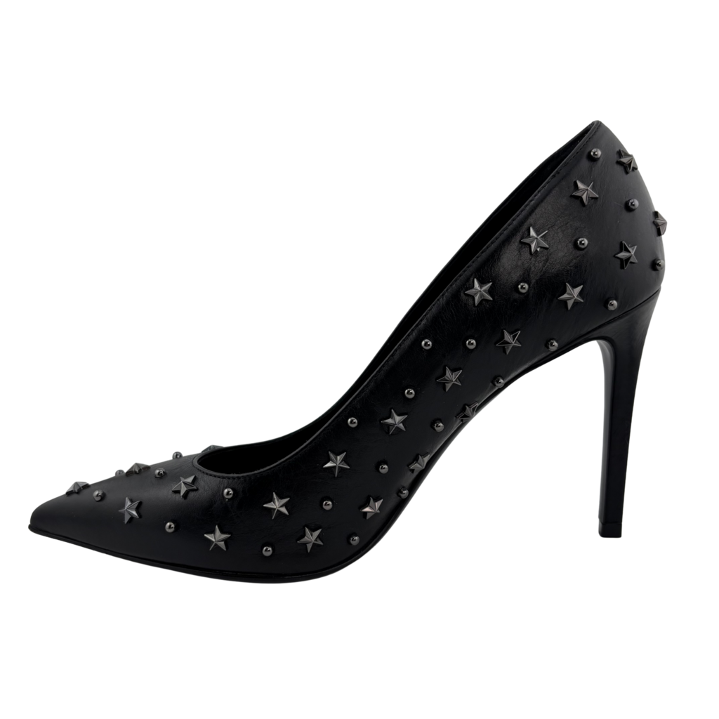 Balmain Leather Star Studded Pump, 38