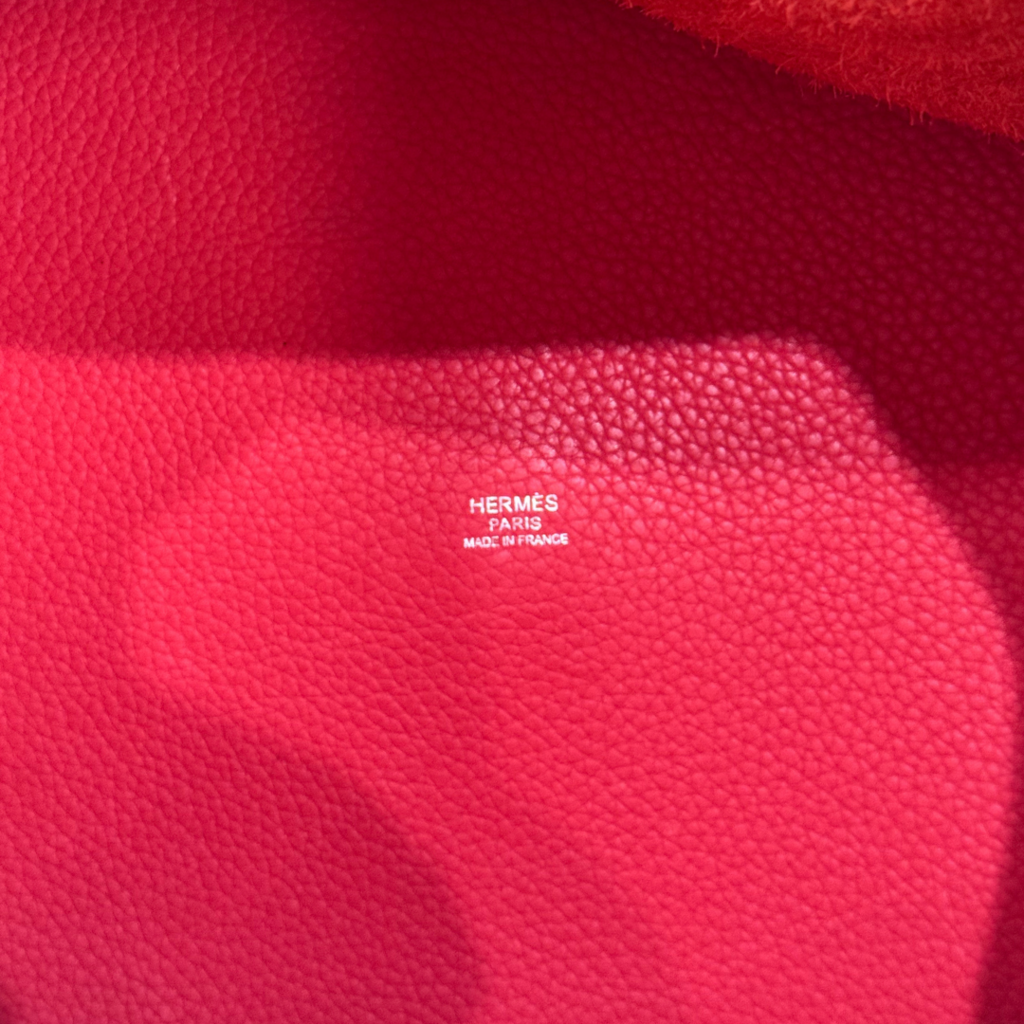 Hermès Coral Pink Pictoin 26CM Palladium HW