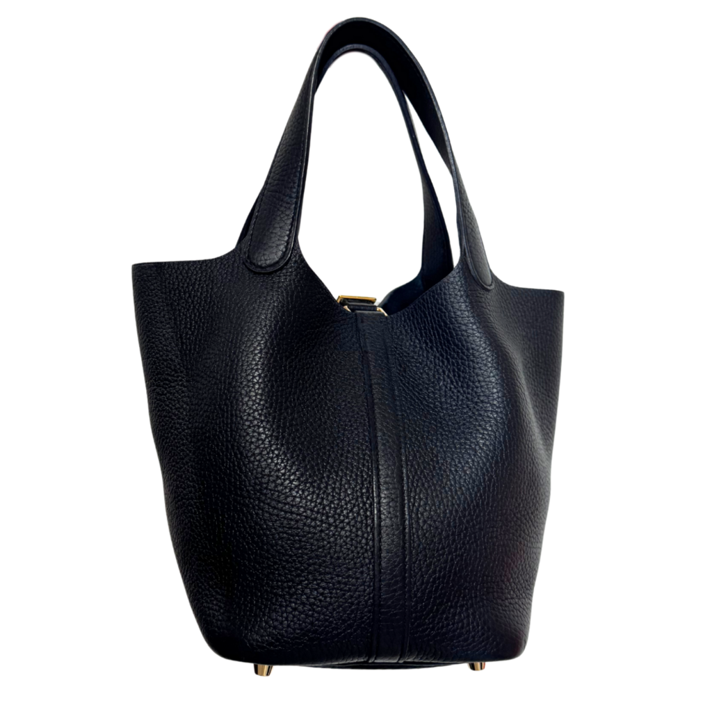 Hermès Black Picotin 18CM Gold HW
