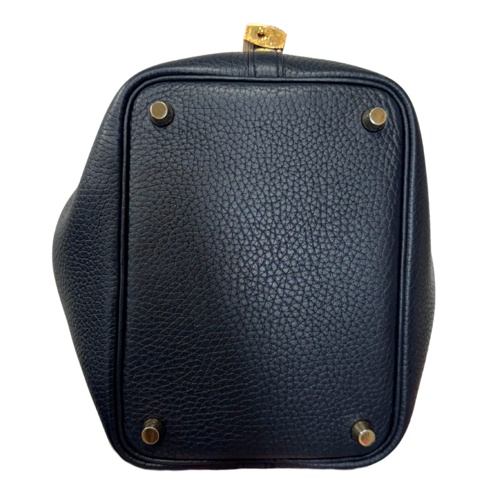 Hermès Black Picotin 18CM Gold HW