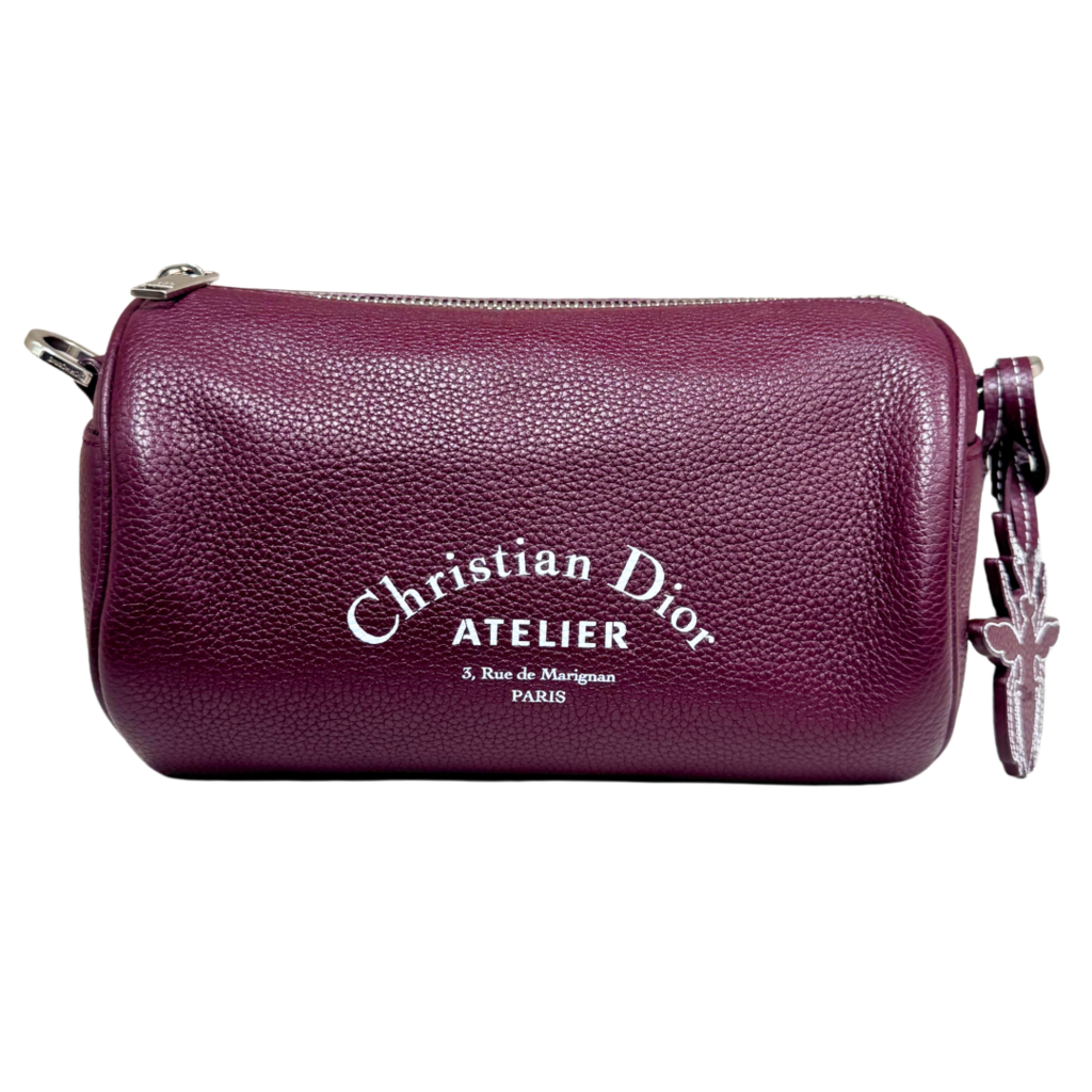 Dior Maroon Atelier Roller Bag