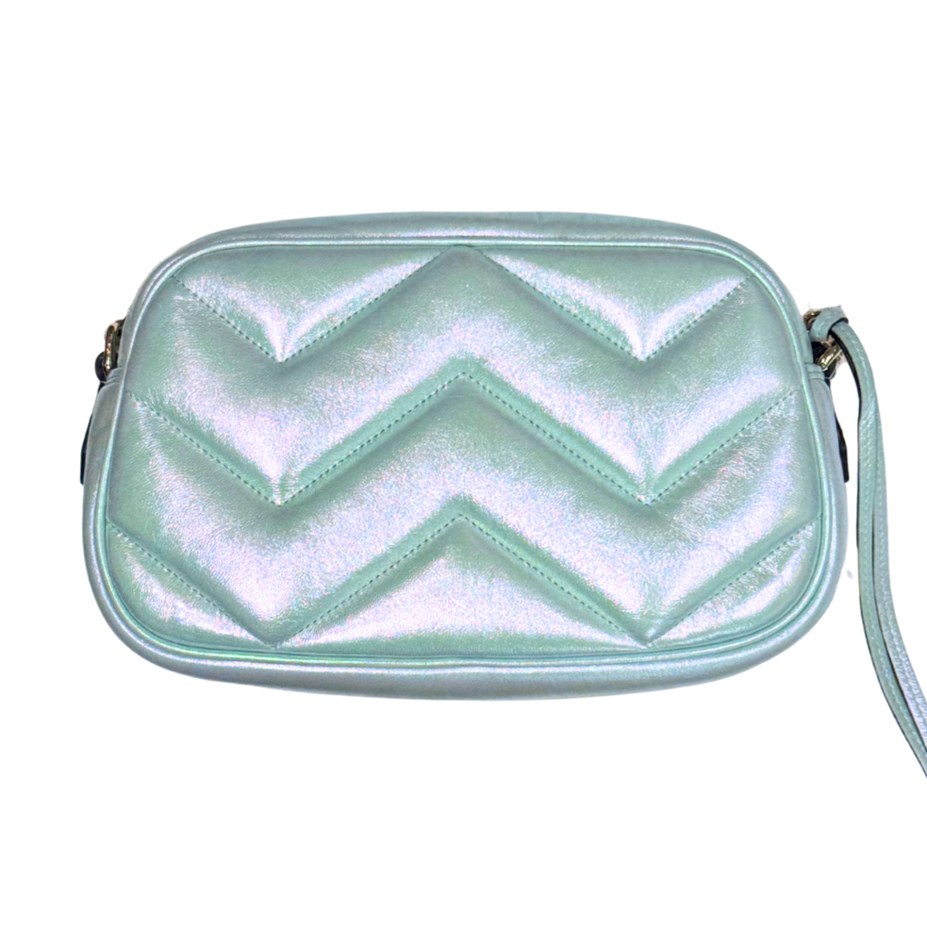 Gucci Iridescent Mint Green Marmont Shoulder Bag
