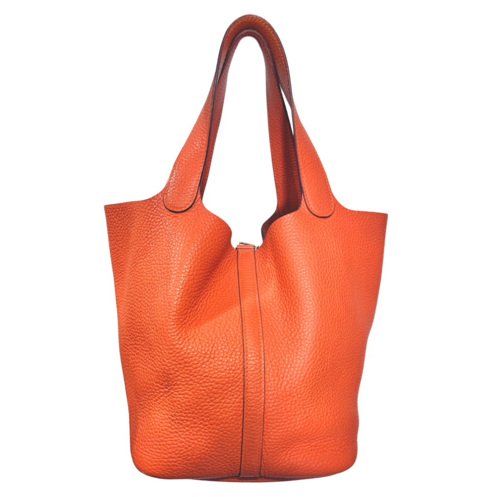 Hermès Orange Picotin 22CM Palladium HW