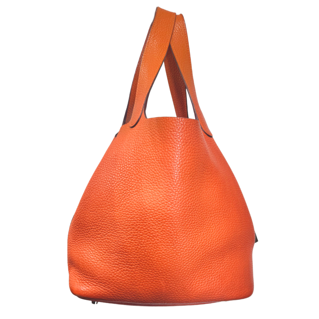 Hermès Orange Picotin 22CM Palladium HW