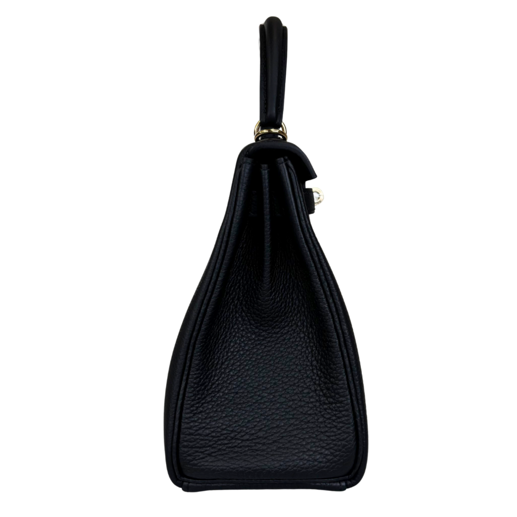 Hermès Kelly Black Togo 25CM Permabrass HW (NEW)