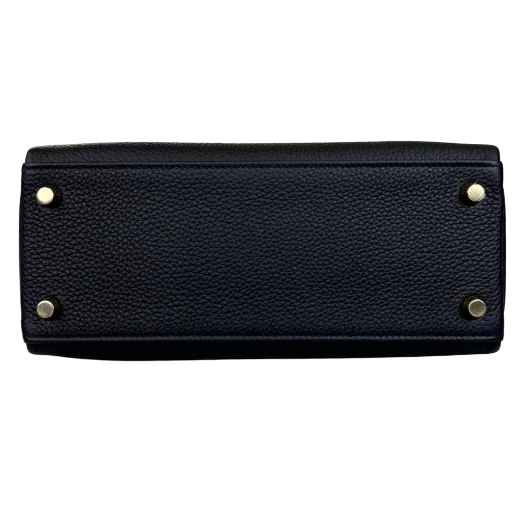 Hermès Kelly Black Togo 25CM Permabrass HW (NEW)