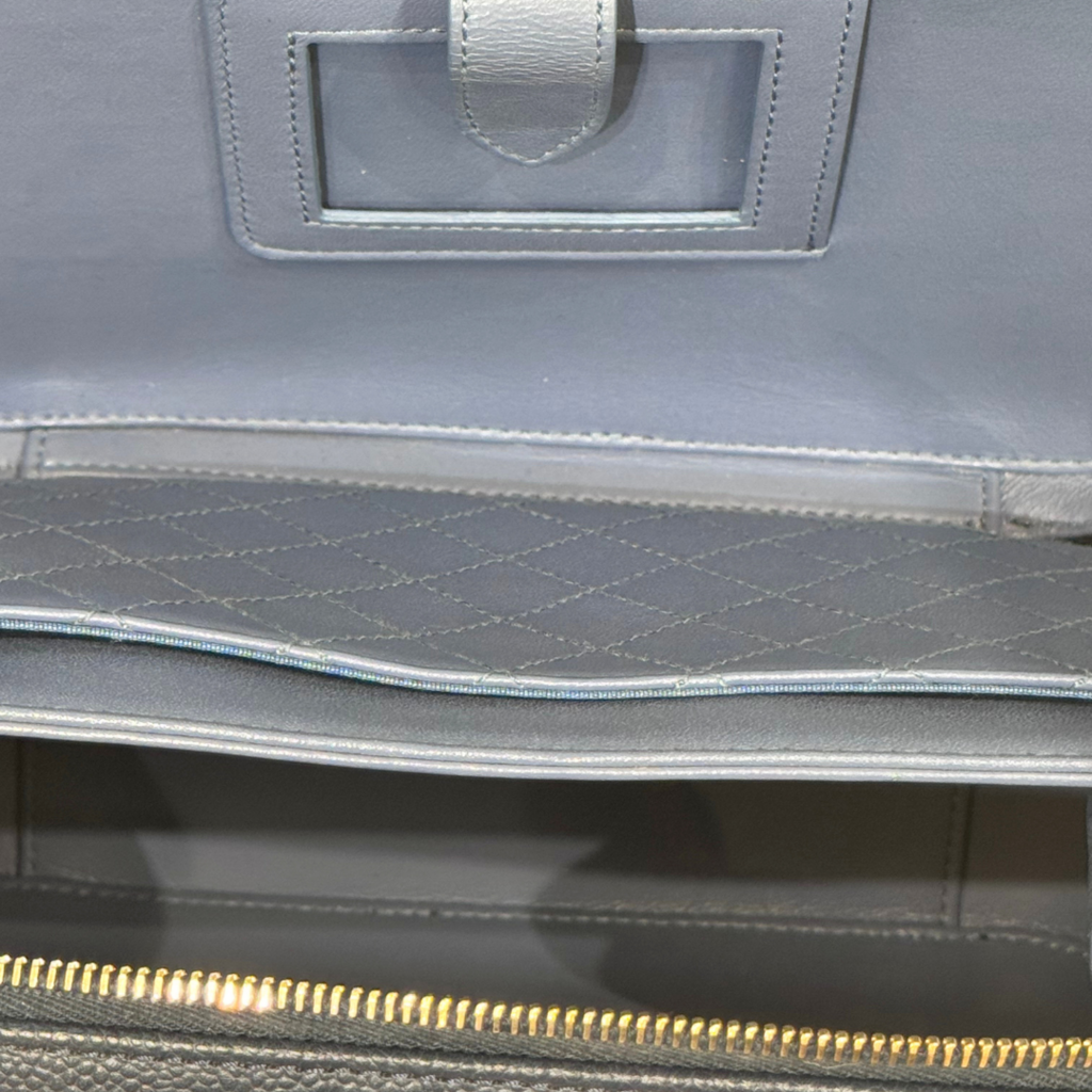 Chanel Filagree Vanity Navy Caviar Large Box Bag