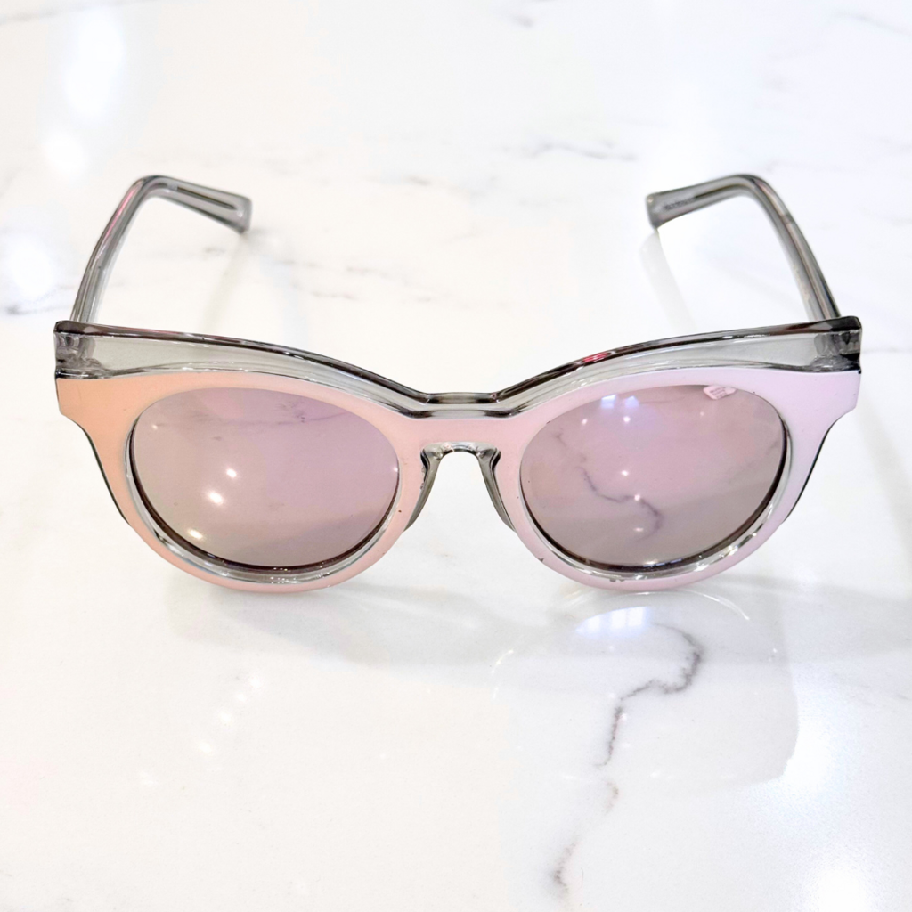 Self Portrait Pink & Green Sunglasses