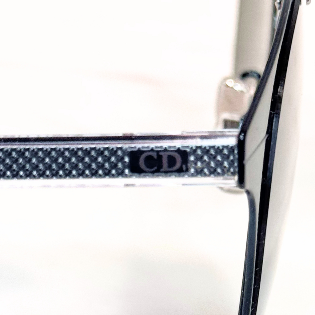 Christian Dior Blue Metal Frame Sunglasses