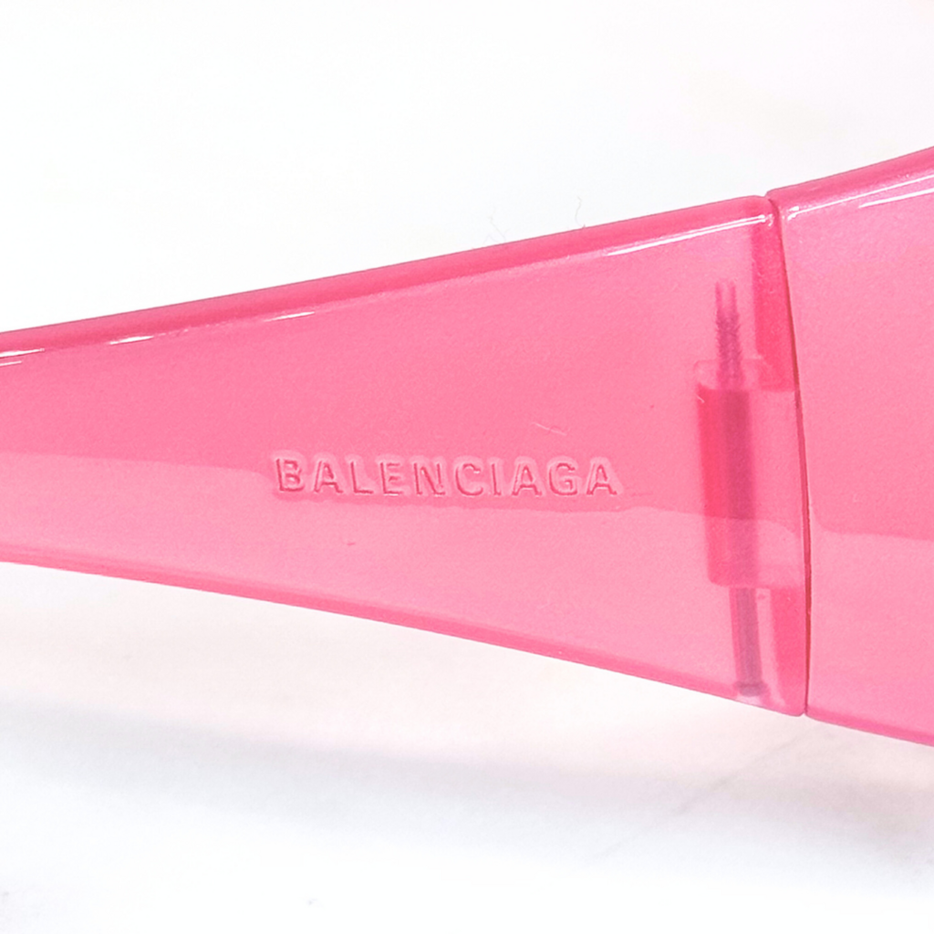 Balenciaga Pink Wrap Around Sunglasses
