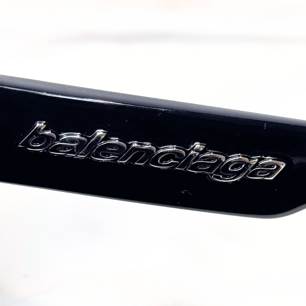 Balenciaga Black Wrap Around Sunglasses