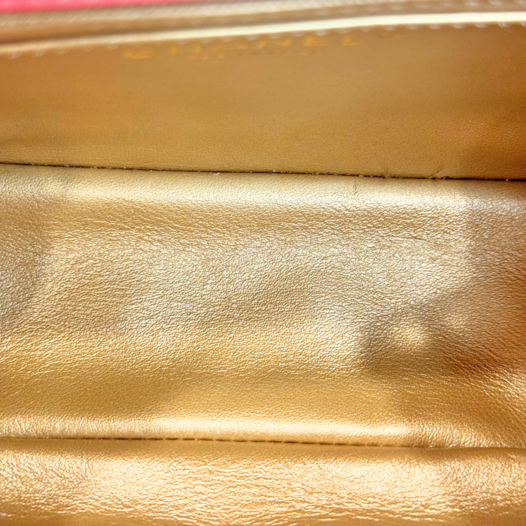 Chanel Mini Gold Crush Pink Square Lambskin (FULL SET)