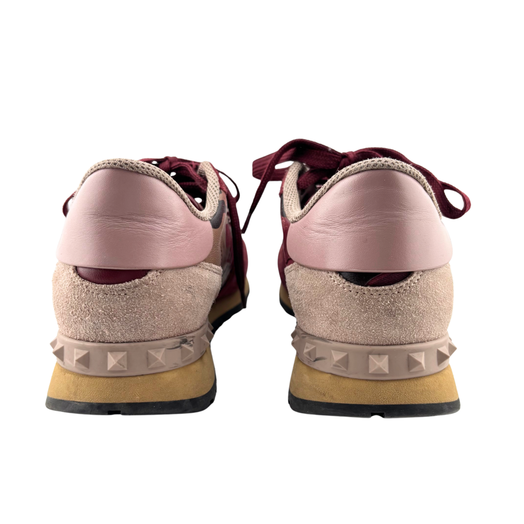 Valentino Burgundy Camo Sneakers, 38