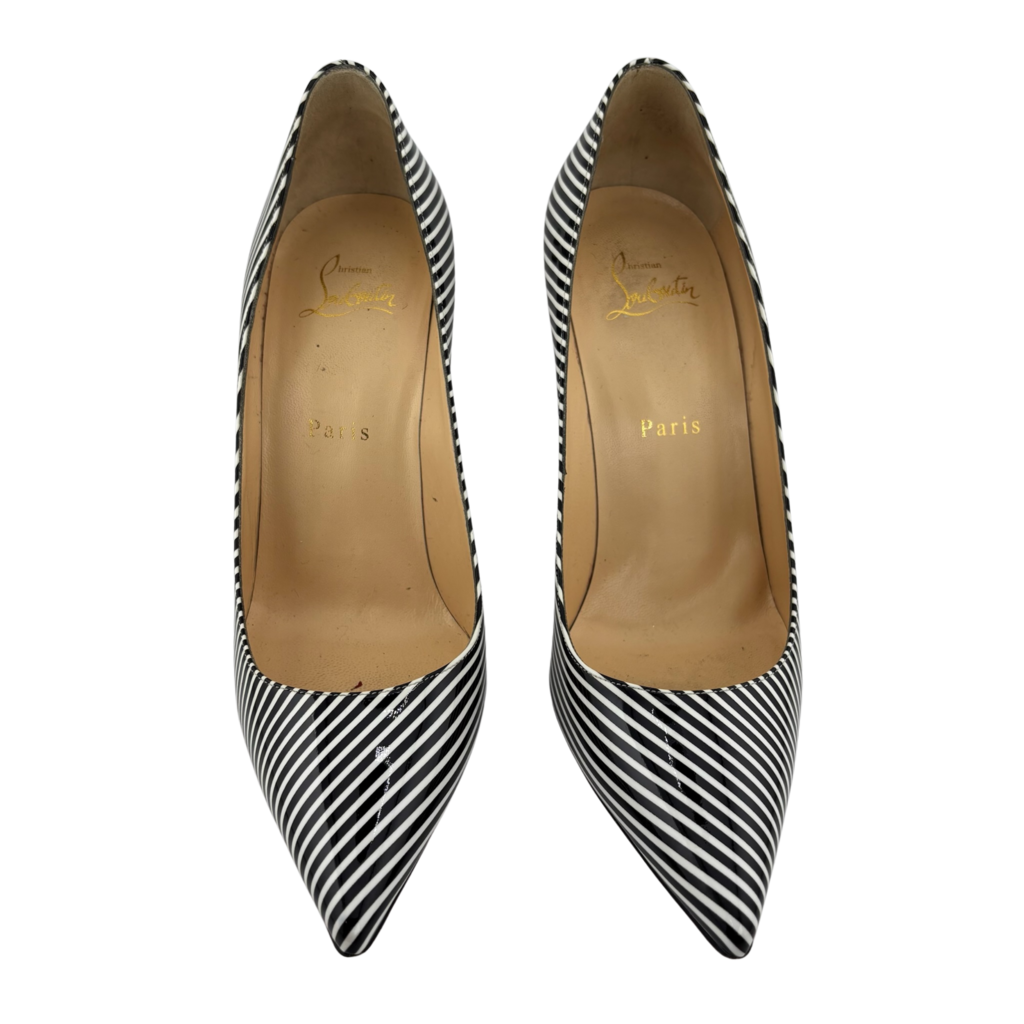 Christian Louboutin Striped Pumps, 39