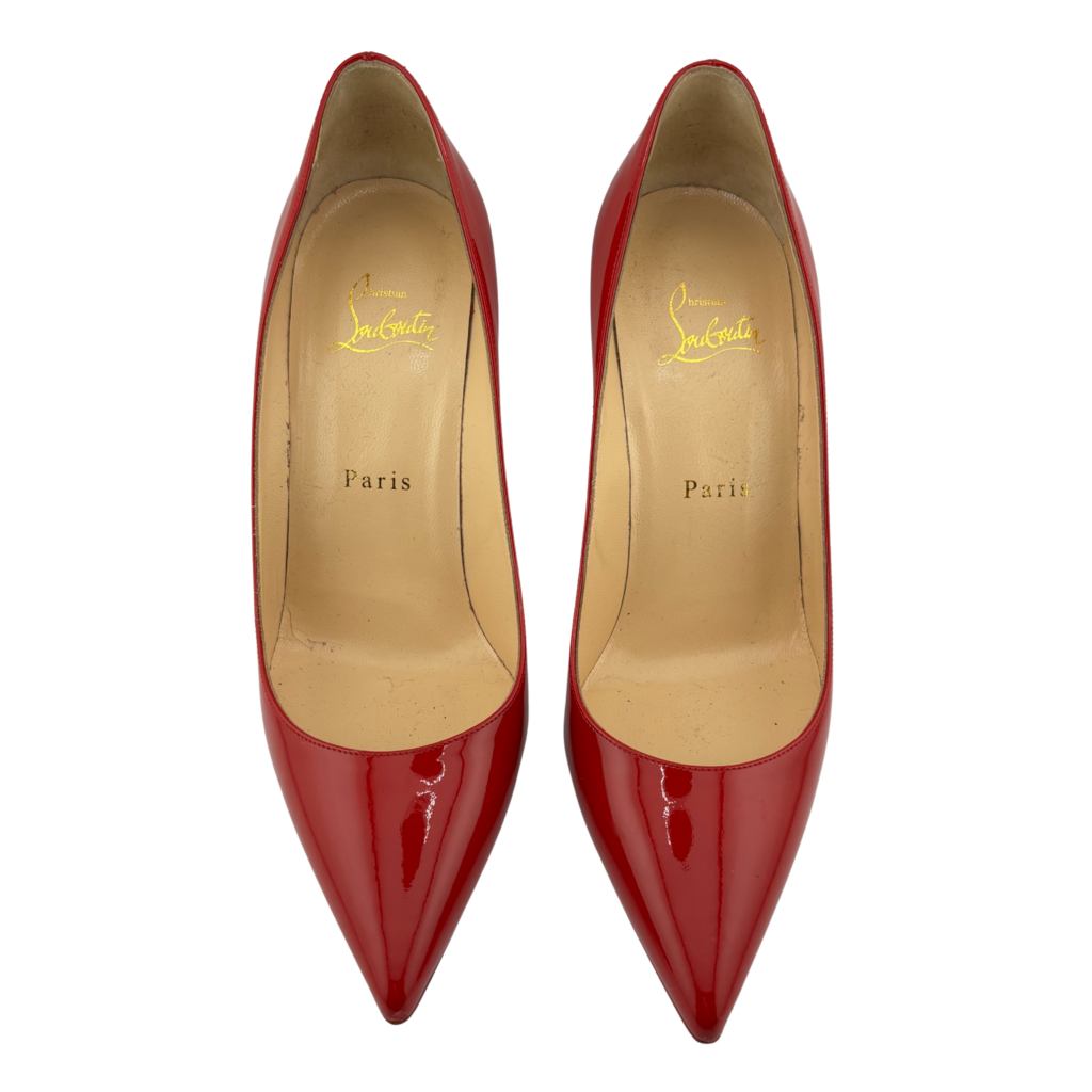 Christian Louboutin Red Patent Pumps, 38