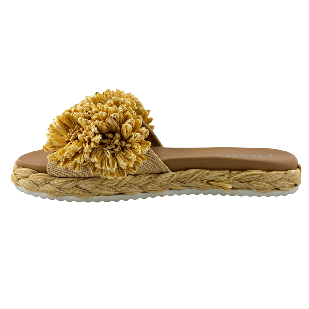 Prada Raffia Sandal, 39
