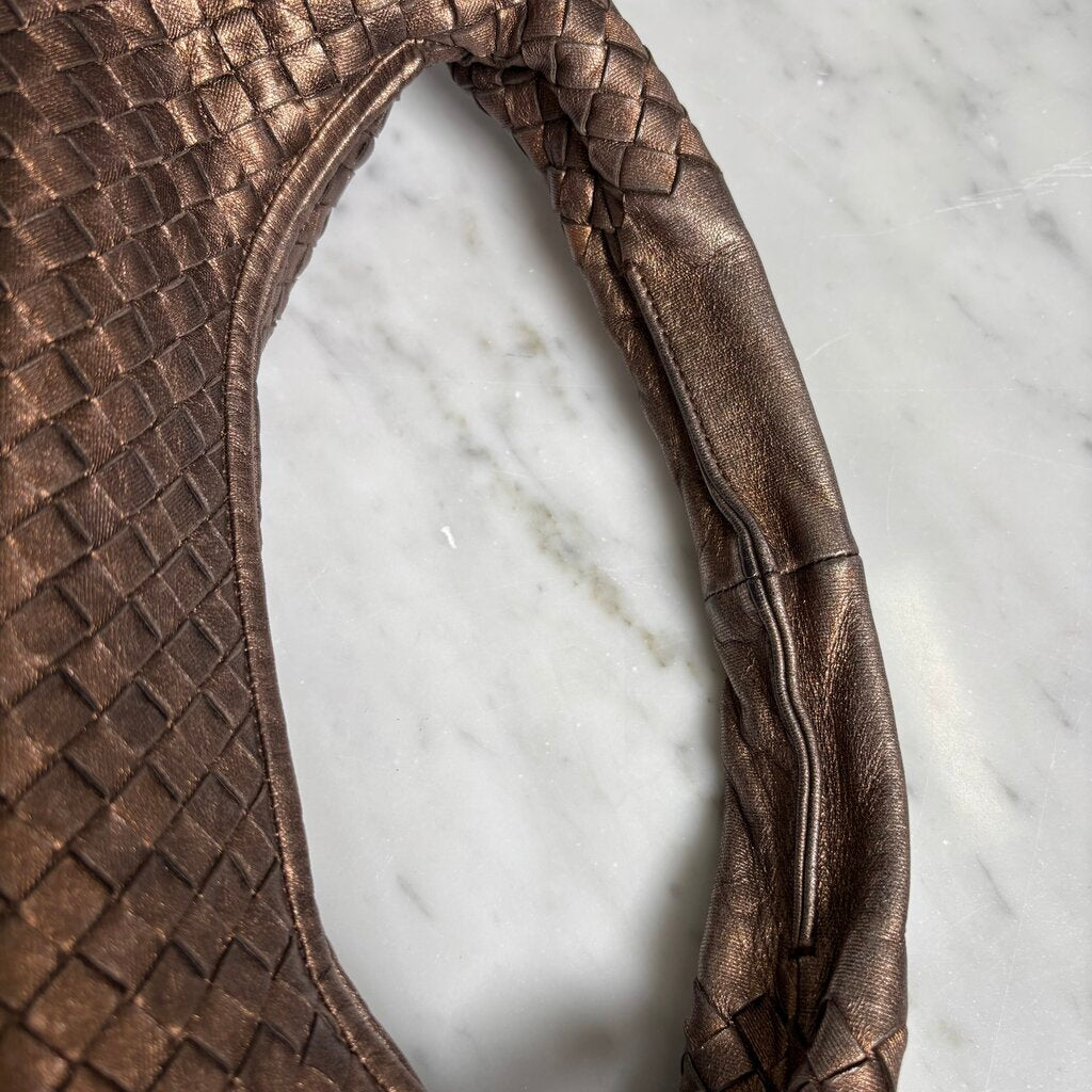 Bronze Intrecciato Hobo Bag